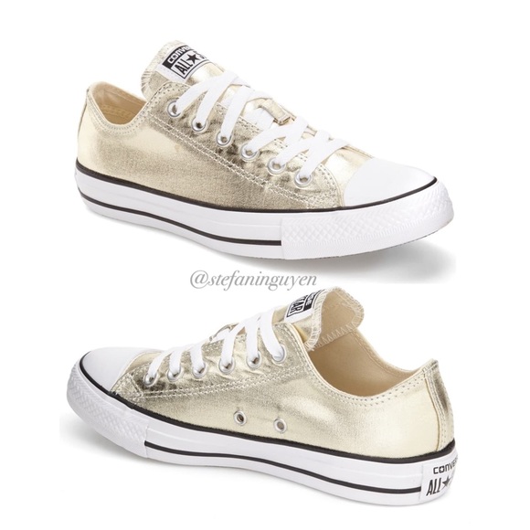 🆕 Converse Metallic Gold CTAS Sneakers - Picture 6 of 7